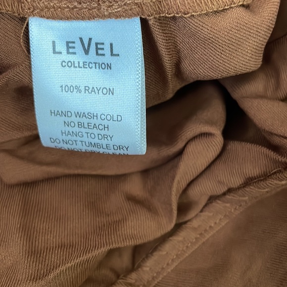 Level Collection Maxi Tiered Dress 2XL NWT | Cognac - Picture 6 of 7